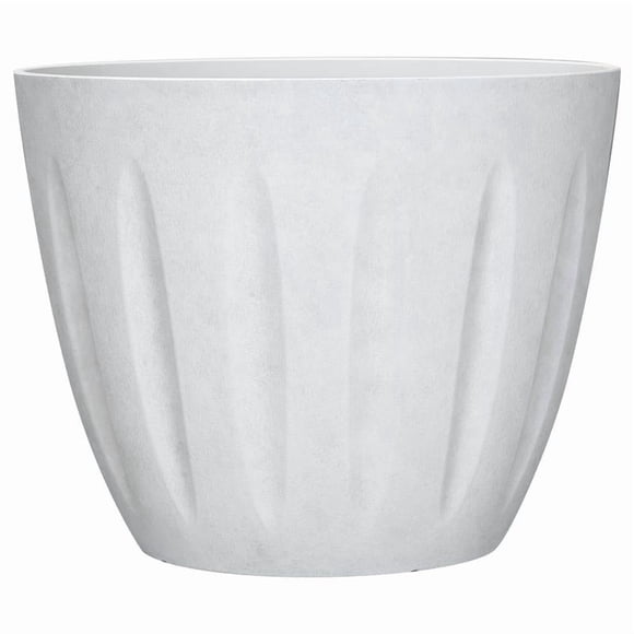 Maceta L&G Spritzer de poliresina blanca 32,5 x 40,6 x 40,6 cm
