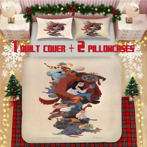Labyrinth Character Stacking Fun Soft Printed Bedding Set Polyester Fabric Decorative & Warm