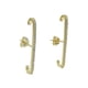thumbnail image 1 of Aros Envolventes Modelo Monolito Plata S925 Chapada En Oro 18k, 1 of 6