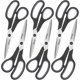 thumbnail image 1 of Tijeras Rkqoa Pack de 6 de 8 pulgadas de acero inoxidable ambidiestras, 1 of 3