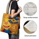 thumbnail image 3 of Tobee Cartoon Bolso de tela con estampado de lienzo para mujer, bolsa de compras reutilizable y estética, con cremallera interior, regalo para mujer,40*45cm., 3 of 6