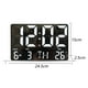 thumbnail image 2 of Reloj enchufable de lujo ligero, pantalla grande, silencioso, sala de estar simple, atenuación, control remoto, textiles para el hogar, decoración del hogar, reloj de escritorio, despertador, 2 of 6