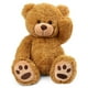 thumbnail image 1 of Peluche con forma de oso de peluche LotFancy, 50 cm, suave felpa, color marrón, 1 of 3