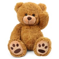 Peluche Con Forma De Oso De Peluche Lotfancy, 50 Cm, Suave Felpa, Color Marrón