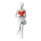 thumbnail image 2 of Figura De Mujer Leyendo Escultura Abstracta De Resina Para Estante De Entrada Estilo A, 2 of 3