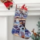 thumbnail image 2 of Cyborg Tema: Calcetines de Navidad, fino lino blanco para colgar en escaleras y chimenea, decoración navideña para el hogar, regalo de Navidad. 45cm × 32cm, 2 of 5