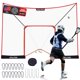thumbnail image 1 of Red de contención para lacrosse ZEALFEEL 4.3 x 3 m con poste de fibra de vidrio de 14 mm, 1 of 8