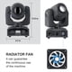 thumbnail image 3 of Luces para DJ Moving Head ZKYMZL, 25 W, 2 unidades, 8 gobos, 8 colores, 3 of 6