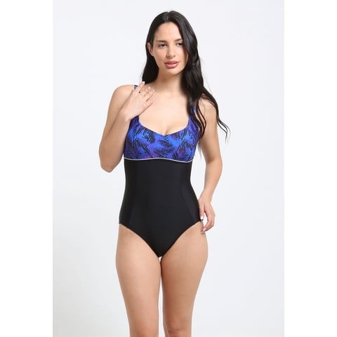 Samia - Enterito Deportivo Vivo Estampado Morado L