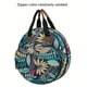 thumbnail image 1 of 1pc Round Embroidery Tool Storage Bag, Cross Stitch Storage Bag, Embroidery Projects Bag, Sewing Crafts Storage Tote Bag, Knitting Bags With Zipper Pockets Organiser For Embroidery Hoops, Charts And T, 1 of 3