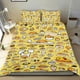 thumbnail image 1 of Gudetama Huevo Perezoso Conjunto de sábanas temático, trío de piezas, cómodo y amigable con la piel, diseño único, regalo de decoración para el hogar para familiares, amigos y fans,173cm *218cm, 1 of 6
