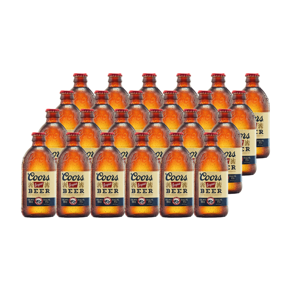 24X Cerveza Coors Botellín 5° 355Cc