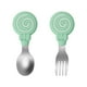 thumbnail image 1 of Baby Self-Feeding Made Easy: Silicone Training Fork & Spoon Set, 1 of 3
