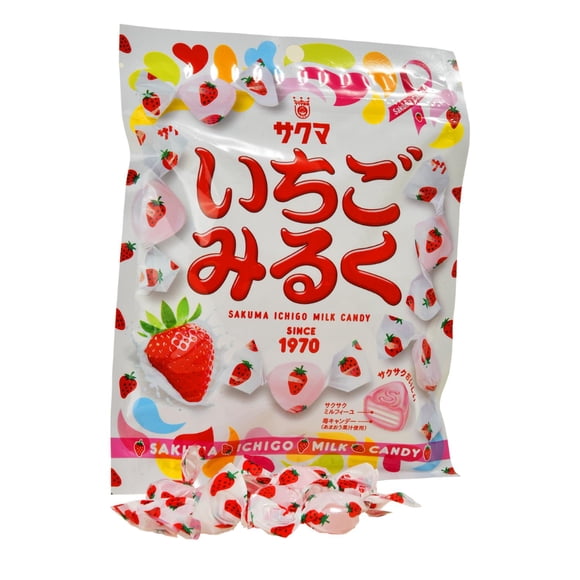 Caramelos Leche Sabor Frutilla Sakuma 83 Gr