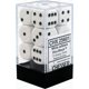 thumbnail image 1 of Dice Chessex, dados opacos, 16 mm, D6, blanco/negro, 12 pepitas, 1 of 1