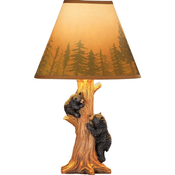 Lamp Collections Etc Rustic Trembing Bear Family Northwoods