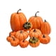thumbnail image 2 of 12 Piezas De Calabazas Artificiales De Otoño De Color Naranja Para Decoración Del Hogar, 2 of 5