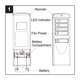 thumbnail image 4 of Nuevo Reemplazo A25-TX005R para Ventilador de Techo Harbor Breeze Control Remoto ZJF-RT01A A25-TX013, 4 of 5
