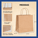 thumbnail image 2 of Bolsa De Papel Kraft 22x25 Con Manilla (50 Unidades), 2 of 4