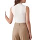 thumbnail image 4 of INSPIRE CHIC Top de Tirantes para Mujer Hueco Transparente Malla Sin Mangas Cuello Simulado Tejido de Punto Casual Sexy Elástico Suéter Chaleco Blusa Pequeño Blanco, 4 of 6