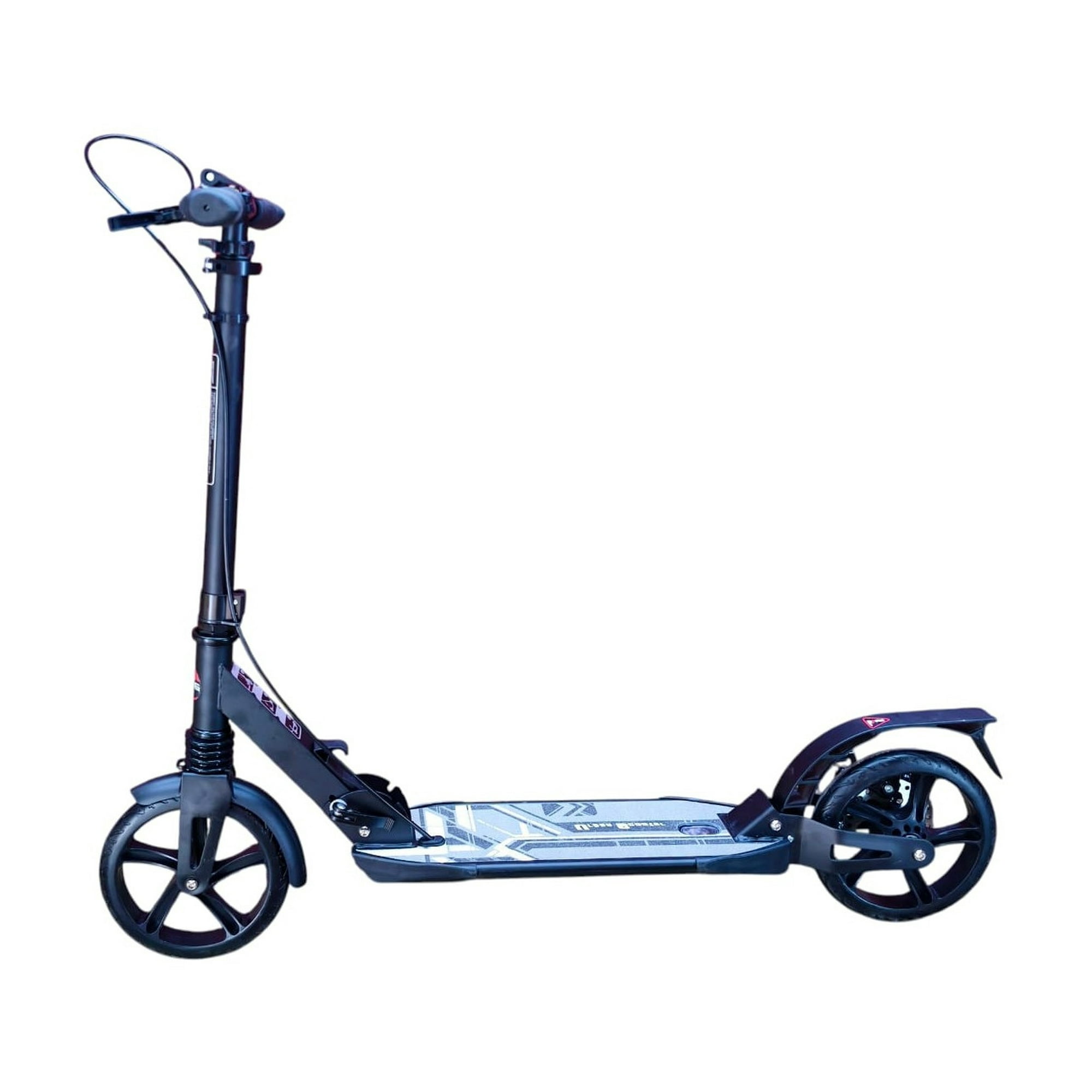 Vipnetwork - Scooter Monopatín Niños Adultos Con Freno Disco Negro