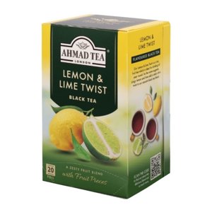 Ahmad Té Negro Limón Y Lima 20 Bolsitas