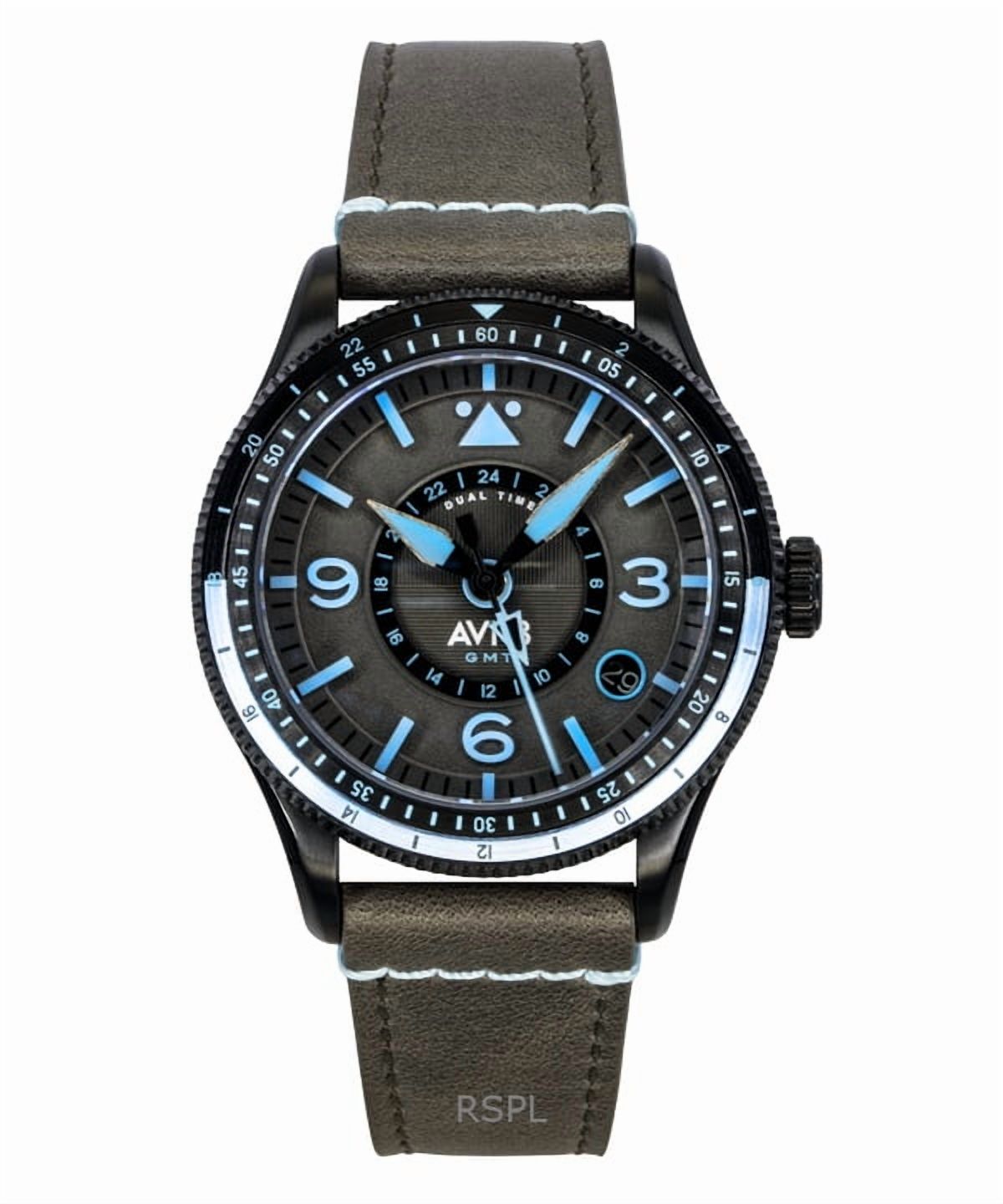 Reloj Digital Avi-8 Flyboy Airmaster Gmt Gris Hombre
