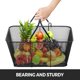 thumbnail image 5 of Shopping Baskets Mophorn de metal negro con asas, juego de 12 piezas, 5 of 9