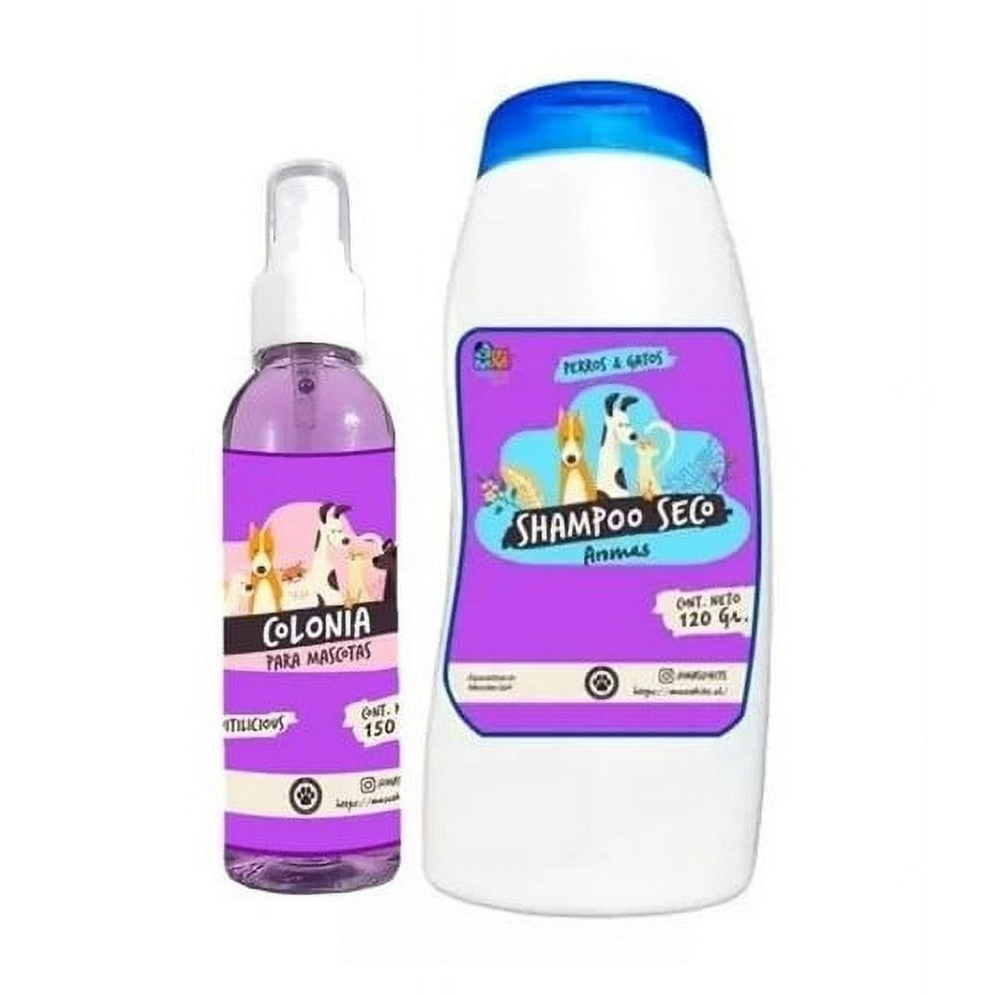 Mascokits - Kit Para Perro Y Gato Shampoo Seco + Colonia Fruitilicious-fruitilicious