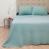 Sábanas De Polar Composé King 2.5 Plazas / Bicolor Turquesa – Doral