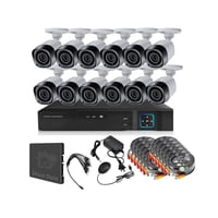 Vipa - Kit 12 Cámaras Seguridad Exterior Con Disco Duro E120Ldd