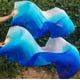 thumbnail image 5 of Pañuelo KIKIGOAL de seda 180 cm x 90 cm azul degradado (par), 5 of 8