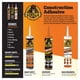 thumbnail image 2 of Adhesivo de construcción Gorilla Heavy Duty, 266 ml, blanco, paquete 1, 2 of 7