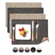 thumbnail image 1 of Set 4 Individuales Ecocuero Impermeables Antimanchas Reversibles Beige, 1 of 8