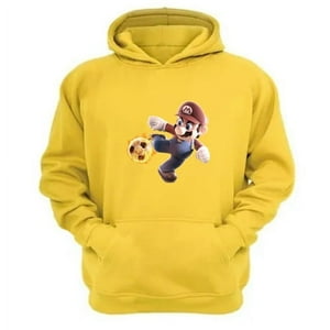 Genérico - Polerón Canguro Plomero Futbol Amarillo Talla L Unisex
