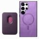 thumbnail image 3 of Funda de Cuero Magnética con Tarjetero para Samsung Galaxy S24 Ultra Cubierta Delgada Morado, 3 of 5