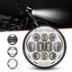 thumbnail image 2 of Faro LX-LIGHT LED Redondo 15 cm 80 W Aprobado DOT Plateado, 2 of 7
