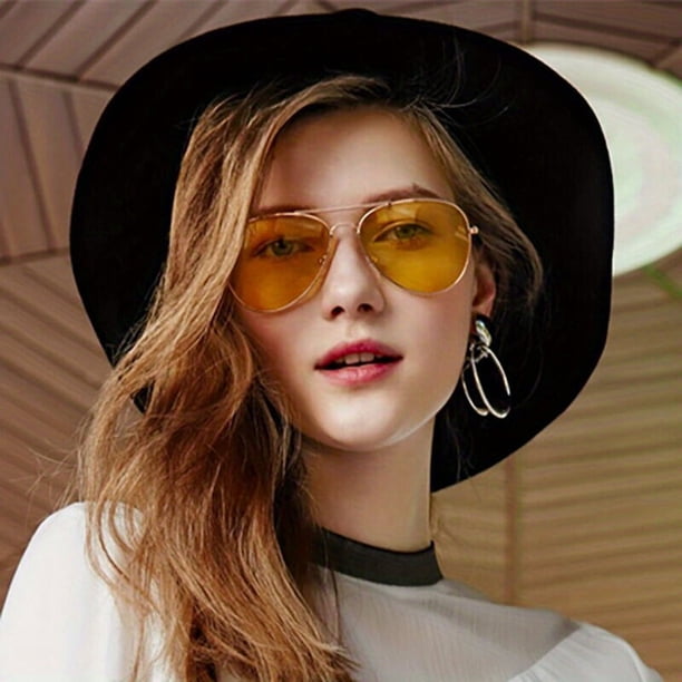 Retro Top Bar Aviator Sunglasses for Men and Women - Mirror Lens for Outdoor Activities, Driving, and Beach Travel - UV400 Protection