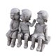 thumbnail image 4 of Estatua De Jardín, Encantadora Y Moderna, Hecha A Mano, Con Tres Ni?os Para Patio Y Césped., 4 of 5