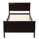 thumbnail image 2 of Wood Platform Bed Twin Bed Frame Mattress Foundation Sleigh Bed with Headboard/Footboard/Wood Slat Support, 2 of 3