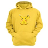 Genérico - Polerón Canguro Pikachu Amarillo Talla L Unisex