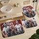 thumbnail image 5 of Harry Kane Juego de 3 alfombras de baño de coral fleece: tapete de baño + alfombra de inodoro en forma de U + funda de tapa de inodoro en forma de O, 5 of 6