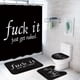 thumbnail image 1 of Juego de cortinas de ducha ArtSocket Funny Get Naked con alfombras, 180 x 180 cm, 1 of 3