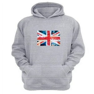 Genérico - Polerón Canguro Reino Unido Gris Claro Talla Xl Unisex