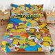 thumbnail image 1 of The Simpsons Bed Duvet Cover Microfiber Bedding Sets 3D Printed Lightweight 3 Piece Comforter Sets for Kids Boys Girls, 1 of 5