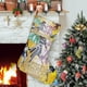 thumbnail image 1 of Mobile Suit Gundam SEED Freedom Tema: Calcetines de Navidad, fino lino blanco para colgar en escaleras y chimenea, decoración navideña para el hogar, regalo de Navidad. 45cm × 32cm, 1 of 5