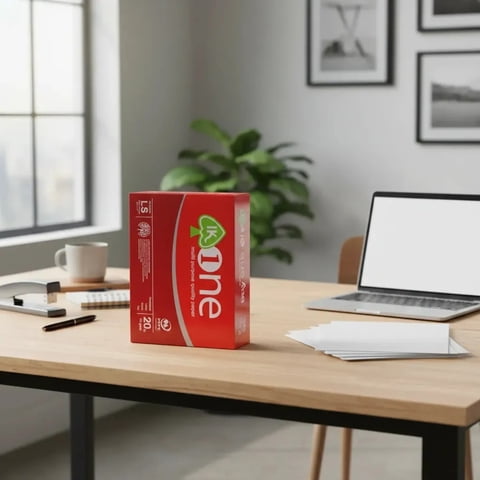 Genérico - Resma Papel Carta Blanco Fotocopia 75G Impresión 500 Hojas One Ik Multipropósito Iso Aproval