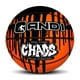 thumbnail image 1 of Balón de Baloncesto de Goma Premium Chaos Naranjo Talla 6, 1 of 2