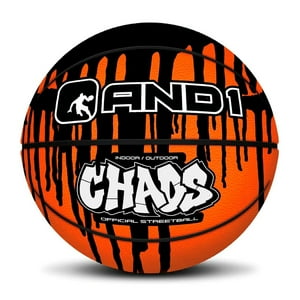And1 - Balón De Baloncesto De Goma Premium Chaos Naranjo Talla 6