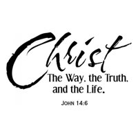 Rienda Libre Graphics - Decomural Christ The Way Bible Verse Ws-15126